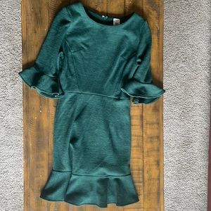 She + sky green mini dress
